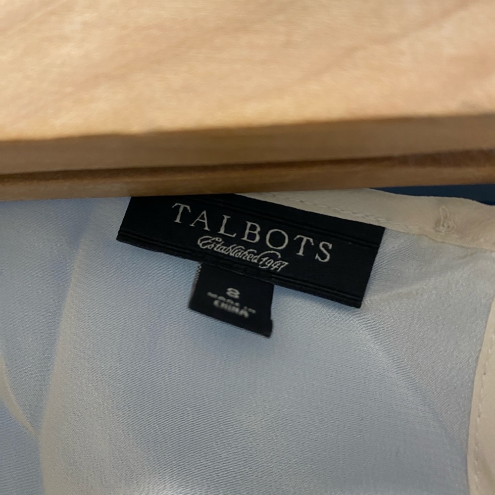 Talbots Cream Textured Tank Top - Picture 6 of 6